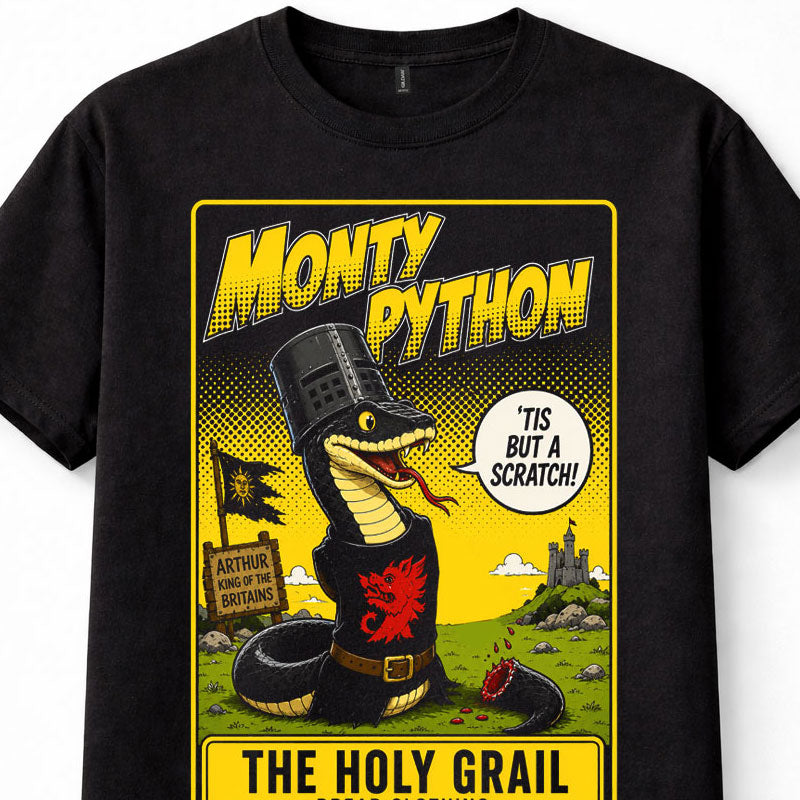 Monty Python Holy Grail Black Knight Tis But A Scratch Unisex T-Shirt