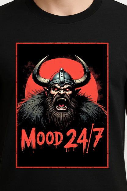 Mood 24/7 Unisex Viking Rage T-Shirt – Bold Berserker Warrior Aggressive Humor Graphic Tee