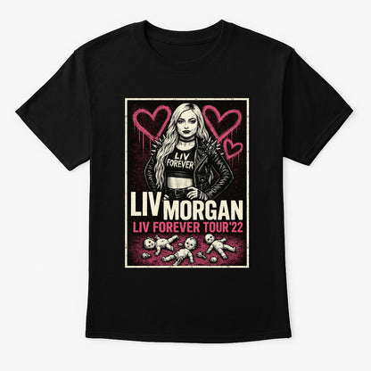 Liv Morgan Liv Forever Tour '22  Unisex T-Shirt – Retro Wrestling Graphic Tee