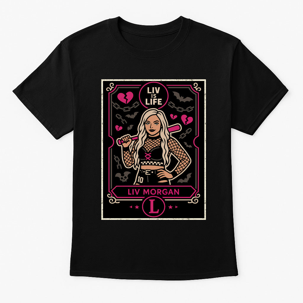 Liv Morgan Liv Is Life Retro Unisex T-Shirt Women’s Wrestling Tee