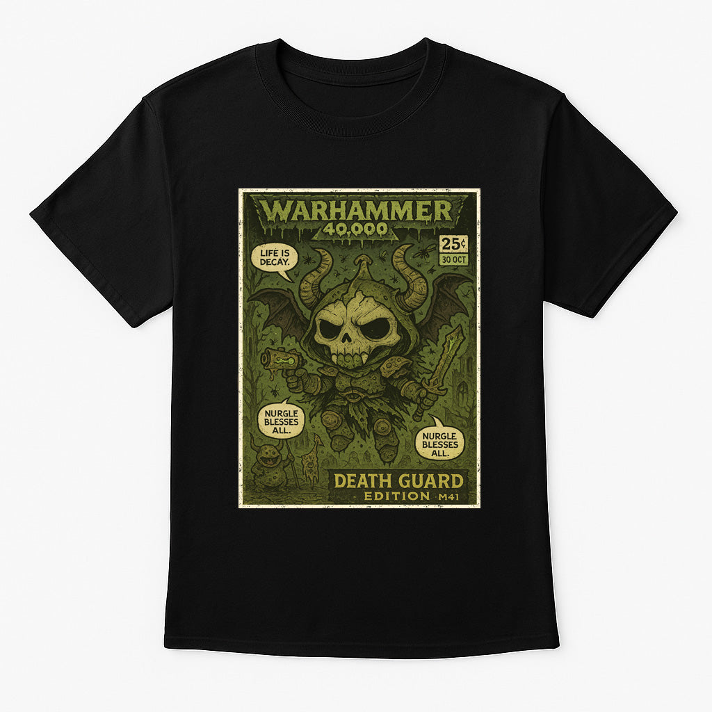 Warhammer 40K Death Guard Nurgle Chaos Space Marine Adults & Kids Unisex T-Shirt