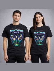 Nightmare Moth Skull Gothic Horror Insect Graphic Unisex T Shirt