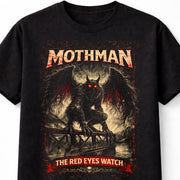 Mothman Red Eyes Cryptid Horror Creature Unisex T-Shirt