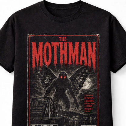 The Mothman Cryptid Monster Vintage Horror VHS Unisex T-Shirt