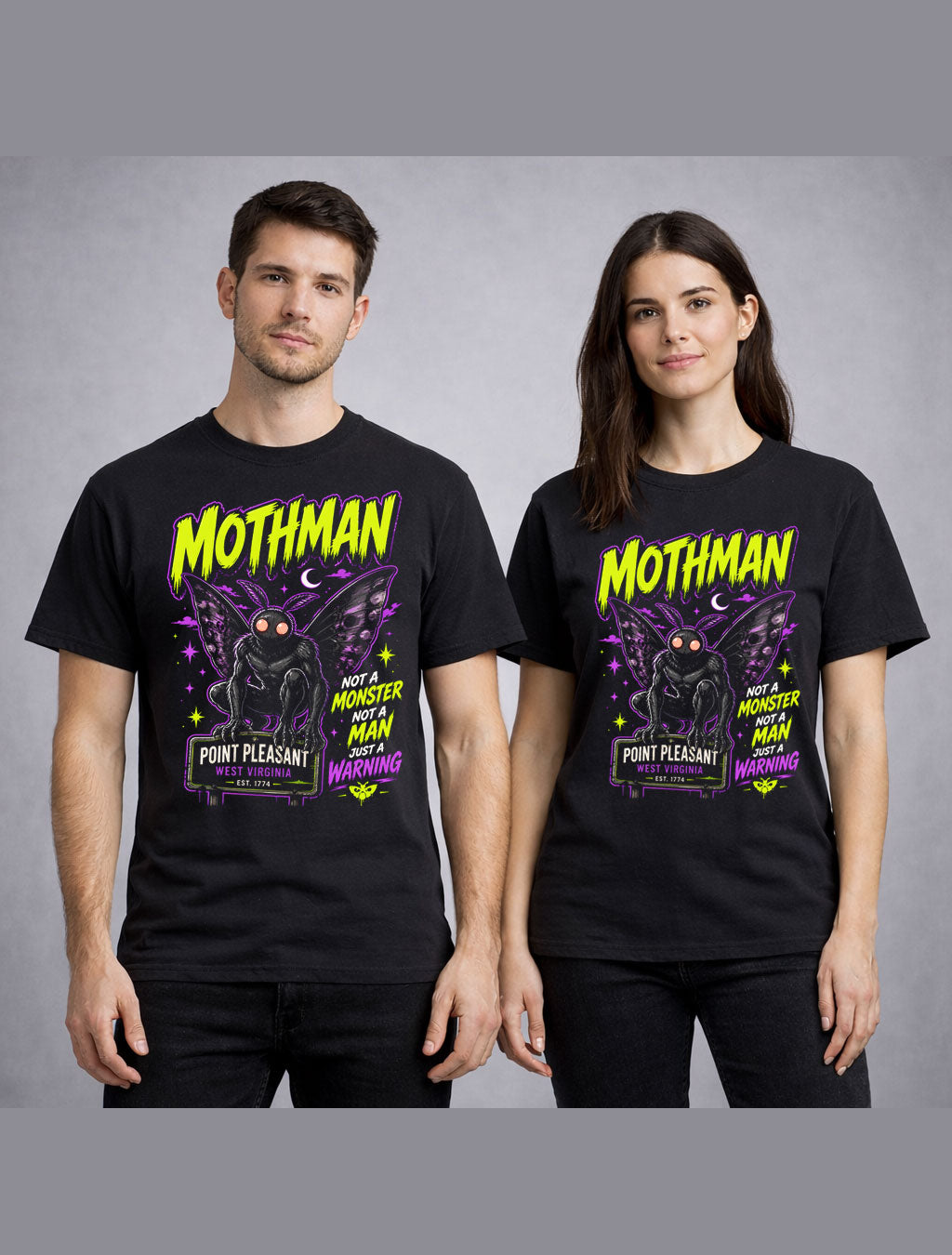 Mothman Point Pleasant Cryptid Horror Legend Graphic Unisex T-Shirt