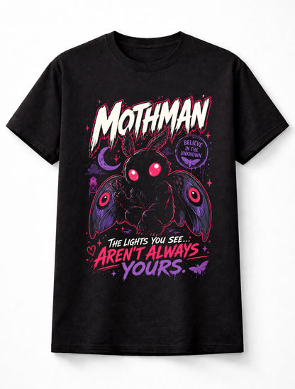 Mothman Cryptid Horror Creature Gothic Paranormal Graphic Unisex T-Shirt