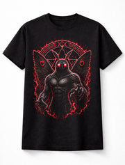 Mothman Cryptid Horror Occult Gothic Monster Black Unisex T-Shirt