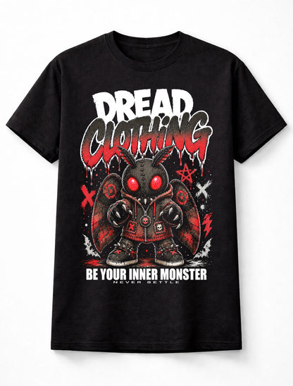 Mothman Cryptid Horror Gothic Monster Red Eyes Unisex T-Shirt