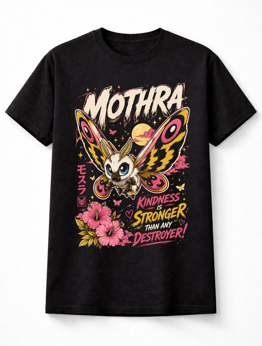 Mothra Kaiju Monster Anime Japanese Graphic Retro Unisex T-Shirt