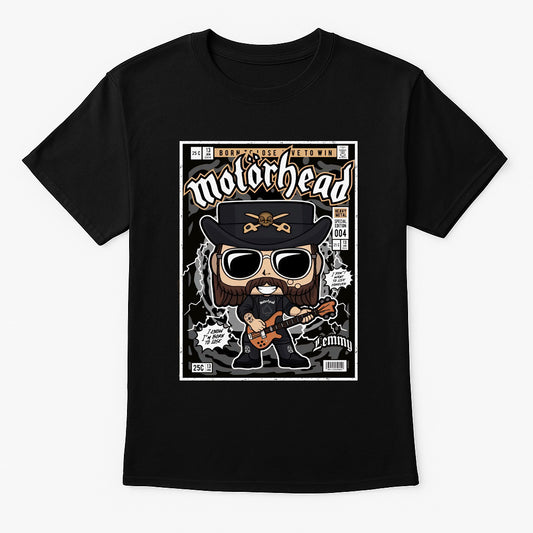 Motörhead “Lemmy Edition” Unisex T-Shirt – Heavy Metal Band Comic Style Graphic Tee