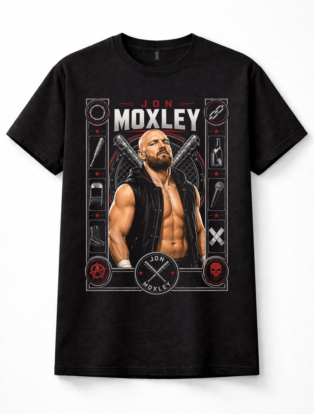 Jon Moxley AEW Wrestling Hardcore Death Rider Champion Unisex T-Shirt
