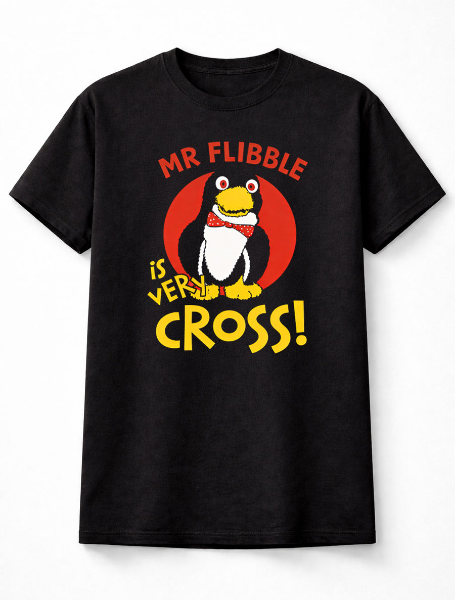 Red Dwarf Mr Flibble Is Very Cross T-Shirt Funny Penguin Graphic Tee Rimmer Humor Adults & Kids Unisex T-Shirt
