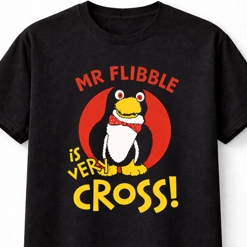 Red Dwarf Mr Flibble Is Very Cross T-Shirt Funny Penguin Graphic Tee Rimmer Humor Adults & Kids Unisex T-Shirt
