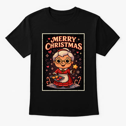 Mrs. Claus Merry Christmas Baking Unisex Christmas T-Shirt or Hoodie