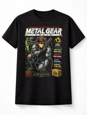 Metal Gear Solid T-Shirt Solid Snake Tactical Espionage Action Graphic Tee PlayStation Stealth Game Character Shirt Foxhound Gamer Adults & Kids Unisex T-Shirt