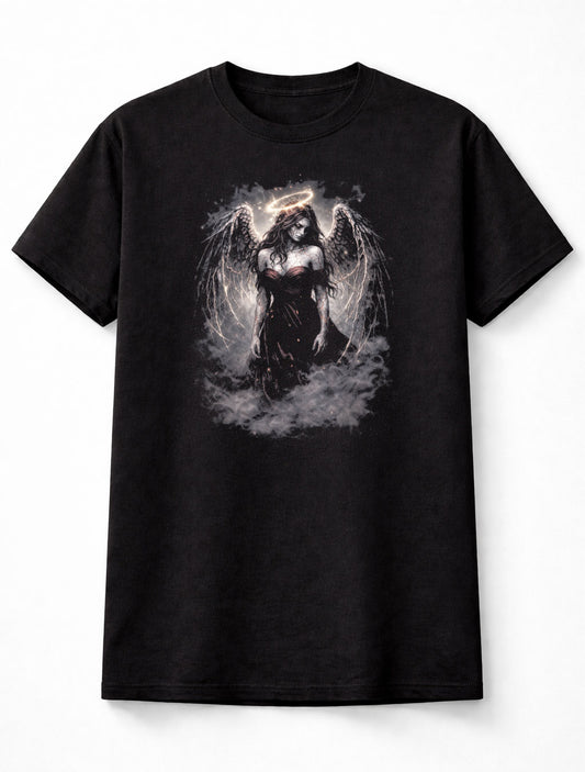 Fallen Angel T-Shirt Dark Fantasy Gothic Heavenly Wings Adults & Kids Unisex T-Shirt