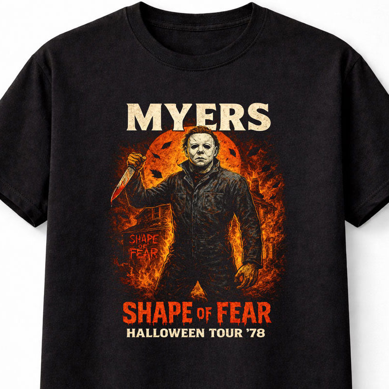 Michael Myers Shape of Fear Halloween Tour 78 Horror Movie Adults Unisex T-Shirt