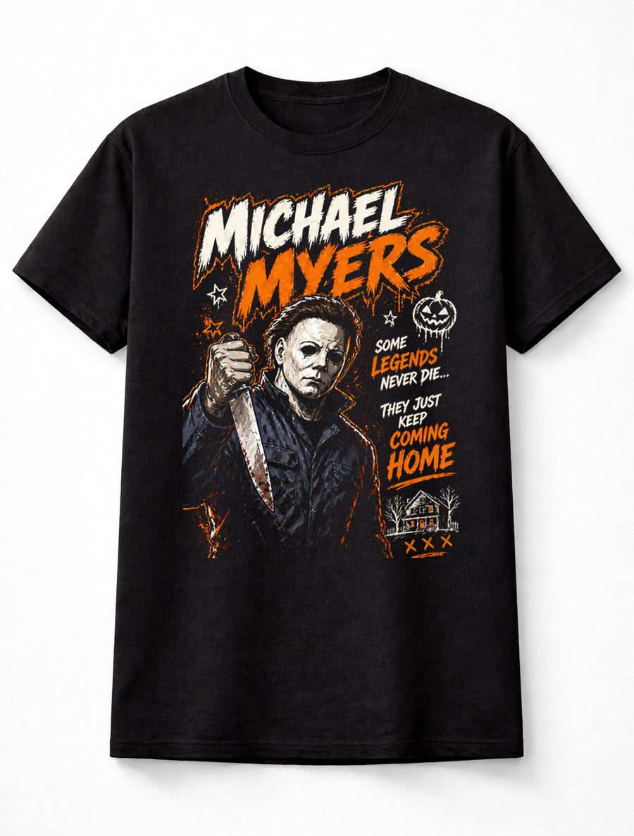 Michael Myers Halloween Horror Slasher Movie Graphic Tee Unisex Adults & Kids T-Shirt