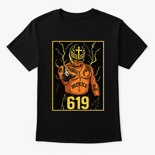 Rey Mysterio 619 Retro Wrestling Unisex T-Shirt Lucha Libre Graphic Tee