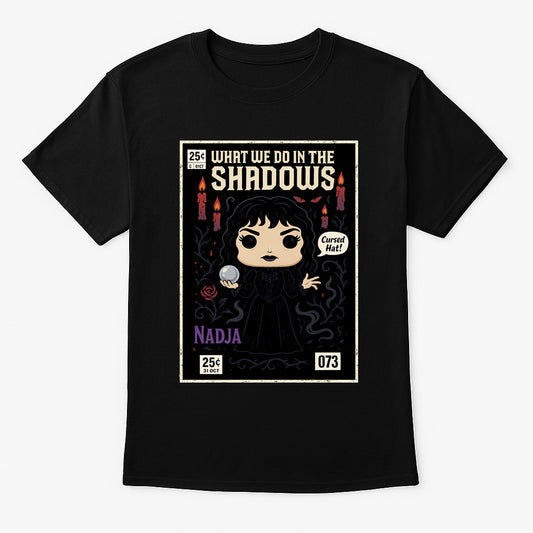 What We Do in the Shadows The Cursed Nadja Unisex Comic T-Shirt – Vampire Witch Gothic Humor