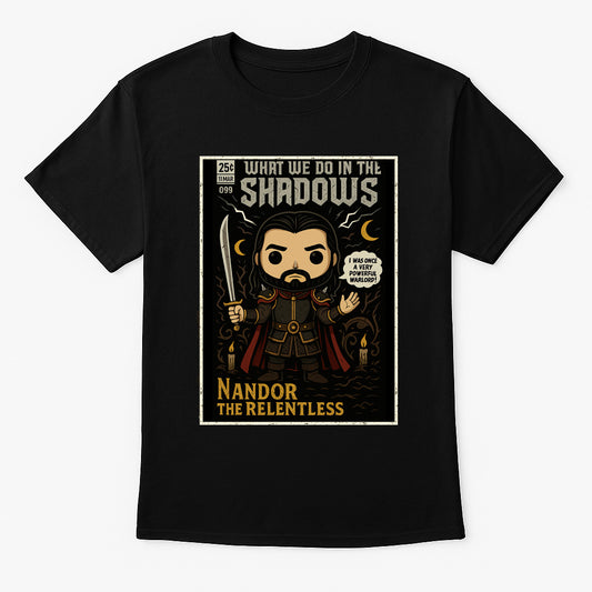Nandor the Relentless Unisex Comic T-Shirt – Gothic Vampire Night Stalker Tee