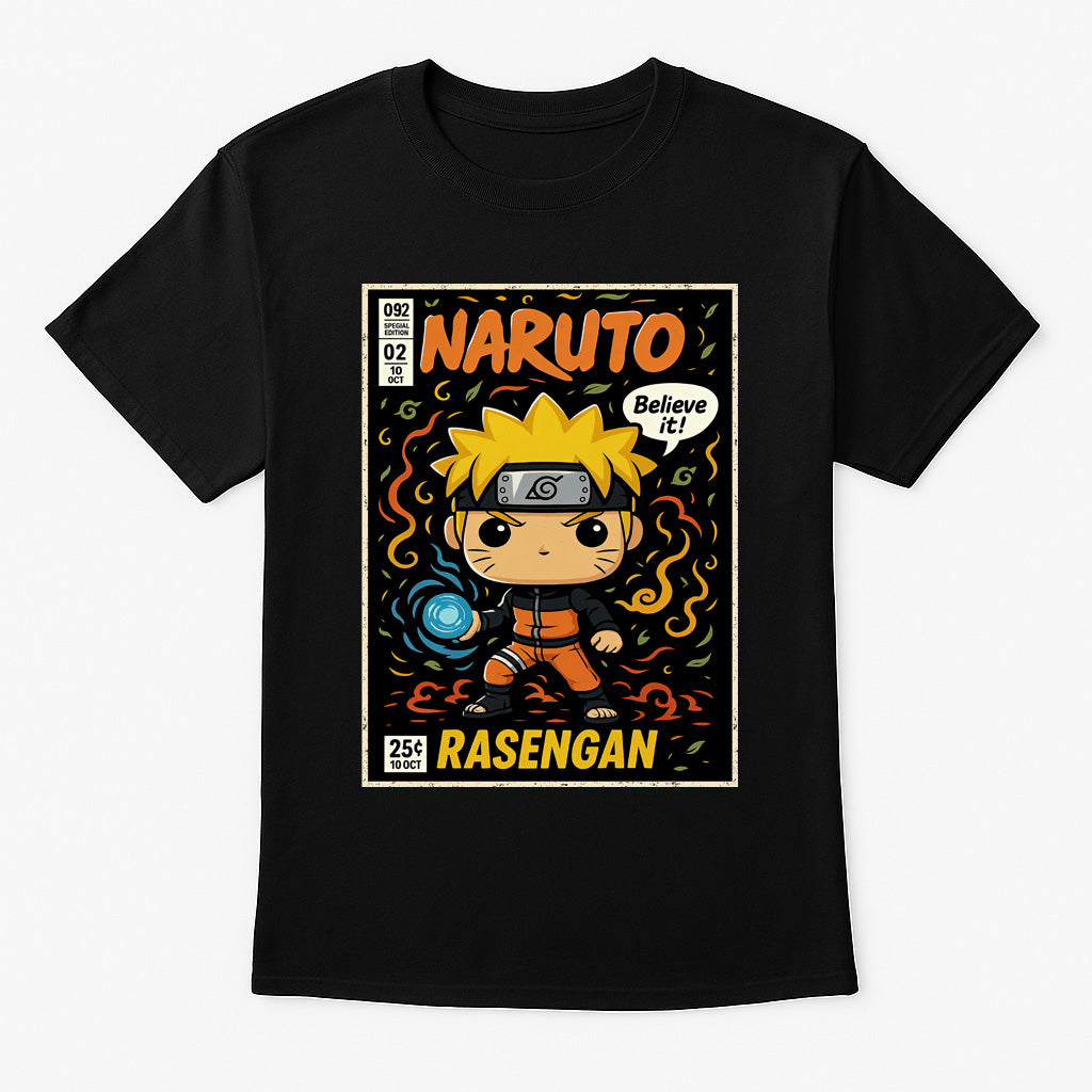 Naruto Uzumaki Rasengan Believe It Anime Adults & Kids Unisex T-Shirt