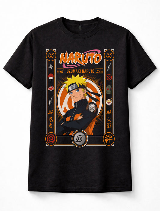 Naruto Uzumaki Hidden Leaf Village Anime Manga Graphic Unisex T-Shirt