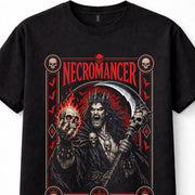 Necromancer Skull Scythe Undead Gothic Dark Fantasy Horror Unisex T-Shirt