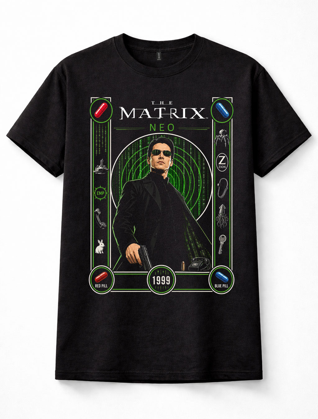 The Matrix Neo Sci-Fi Action Movie Graphic Unisex T-Shirt