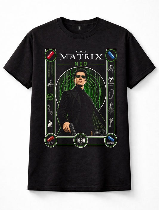 The Matrix Neo Sci-Fi Action Movie Graphic Unisex T-Shirt