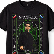 The Matrix Neo Sci-Fi Action Movie Graphic Unisex T-Shirt
