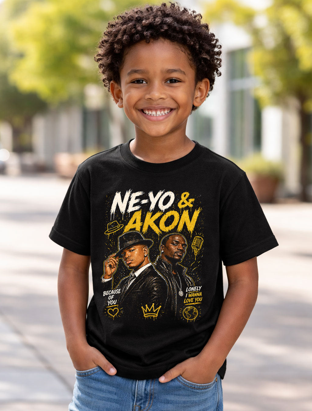 Ne-Yo Akon Nights Like This Tour RnB Music Legends Hip Hop Graphic Unisex T-Shirt