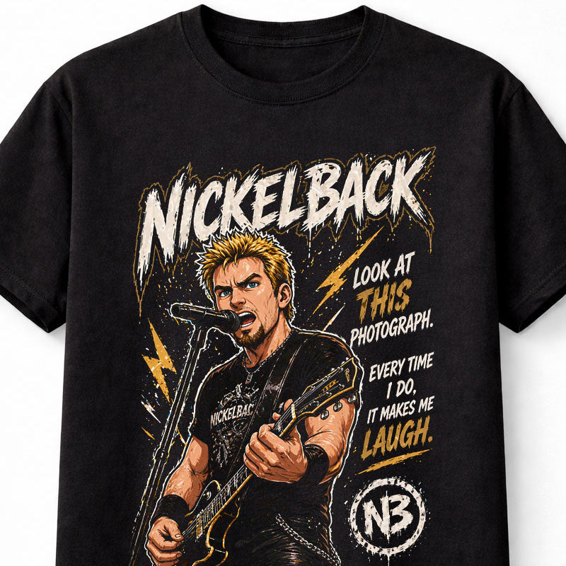 Nickelback Look At This Photograph Graphic T-Shirt Rock Music Band Fan Tee Chad Kroeger Lyrics Shirt Adult & Kids Unisex T-Shirt