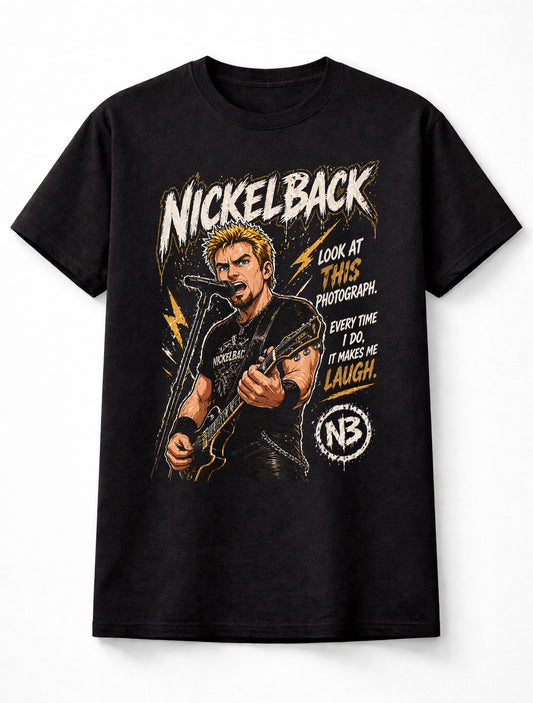 Nickelback Look At This Photograph Graphic T-Shirt Rock Music Band Fan Tee Chad Kroeger Lyrics Shirt Adult & Kids Unisex T-Shirt