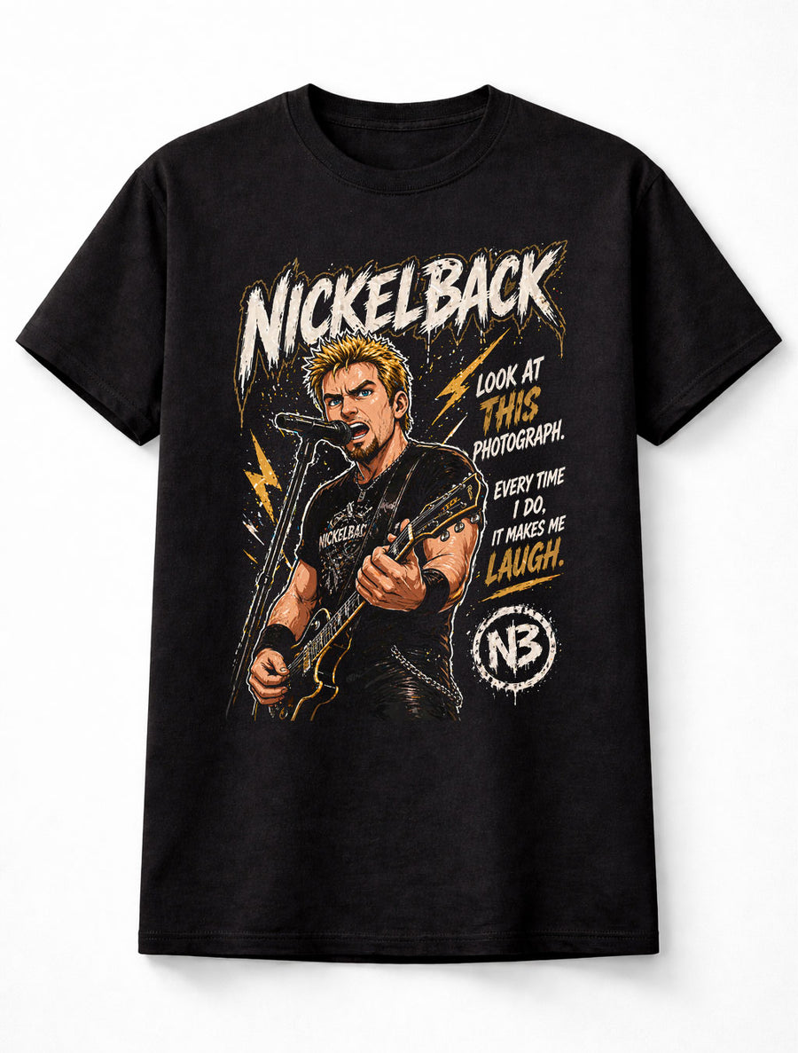Nickelback Look At This Photograph Graphic T-Shirt Rock Music Band Fan Tee Chad Kroeger Lyrics Shirt Adult & Kids Unisex T-Shirt