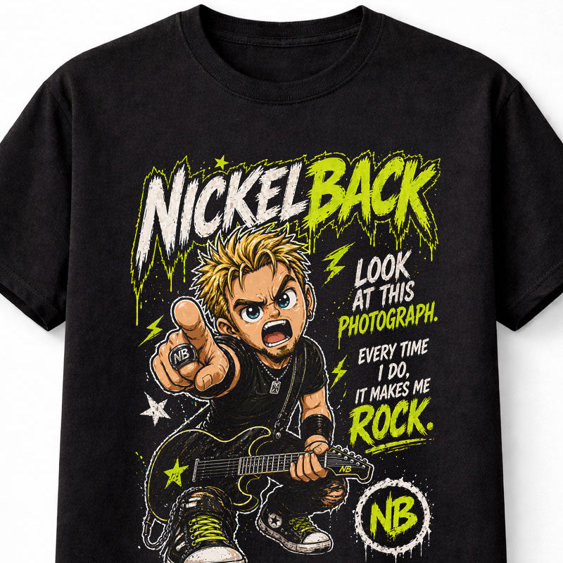Nickelback Look At This Photograph Graphic T-Shirt Rock Music Band Fan Tee Funny Lyrics Shirt Adult & Kids Unisex T-Shirt
