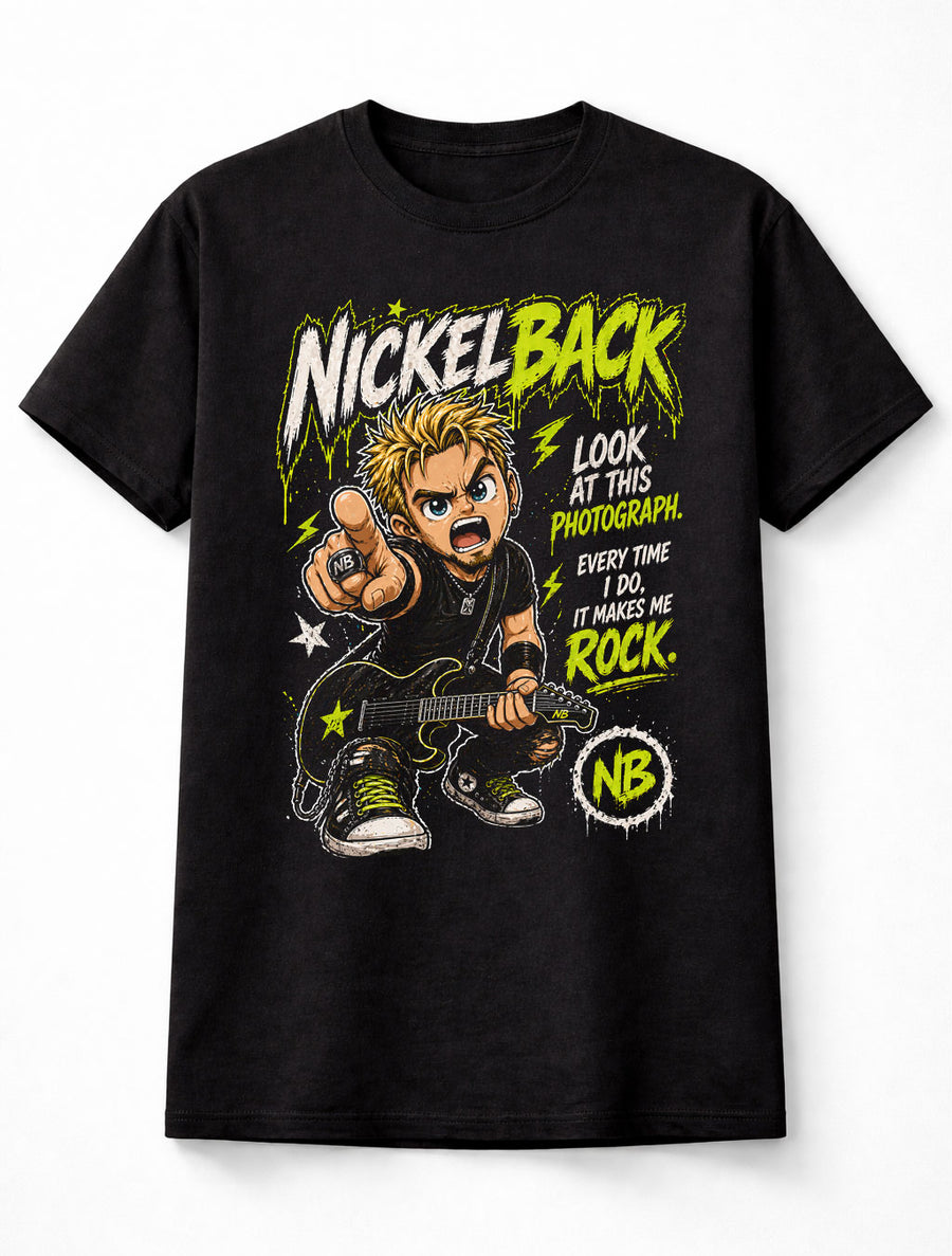 Nickelback Look At This Photograph Graphic T-Shirt Rock Music Band Fan Tee Funny Lyrics Shirt Adult & Kids Unisex T-Shirt