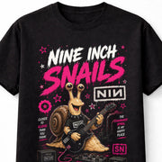 Share Nine Inch Snails Funny Industrial NIN Rock Snail Graphic Unisex T-Shirt