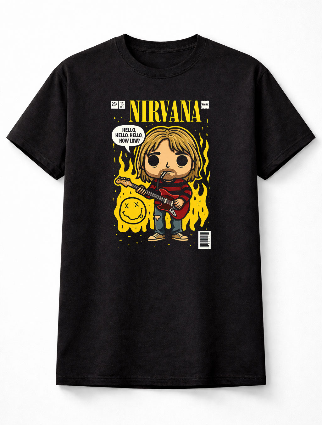Nirvana Hello Hello How Low Grunge Rock Adults & Kids Unisex T-Shirt