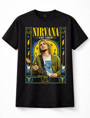 Nirvana Kurt Cobain Grunge Rock Band Music Unisex T-Shirt