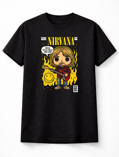 Nirvana Hello Hello How Low Grunge Rock Adults & Kids Unisex T-Shirt
