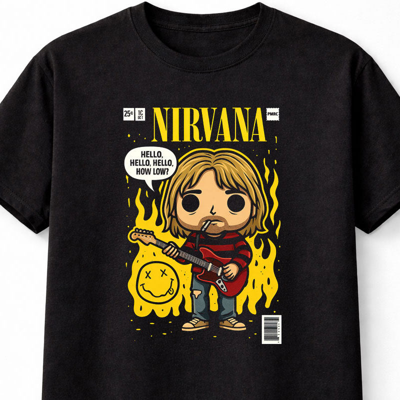 Nirvana Hello Hello How Low Grunge Rock Adults & Kids Unisex T-Shirt
