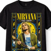Nirvana Kurt Cobain Grunge Rock Band Music Unisex T-Shirt