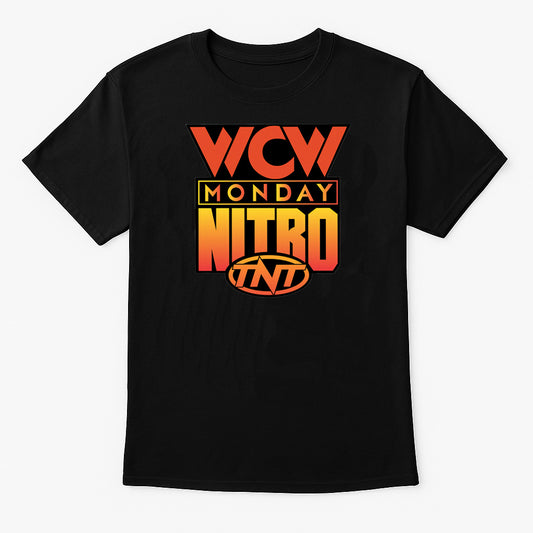 WCW Monday Nitro Retro Logo Wrestling T-Shirt — TNT Classic Edition