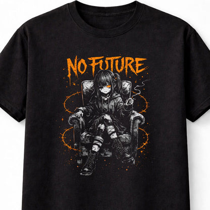 No Future Gothic Anime Punk Emo Japanese Retro Graphic Adults & Kids Unisex T-Shirt
