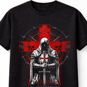 Templar Knight Gothic Crusader Skull Horror Unisex T-Shirt