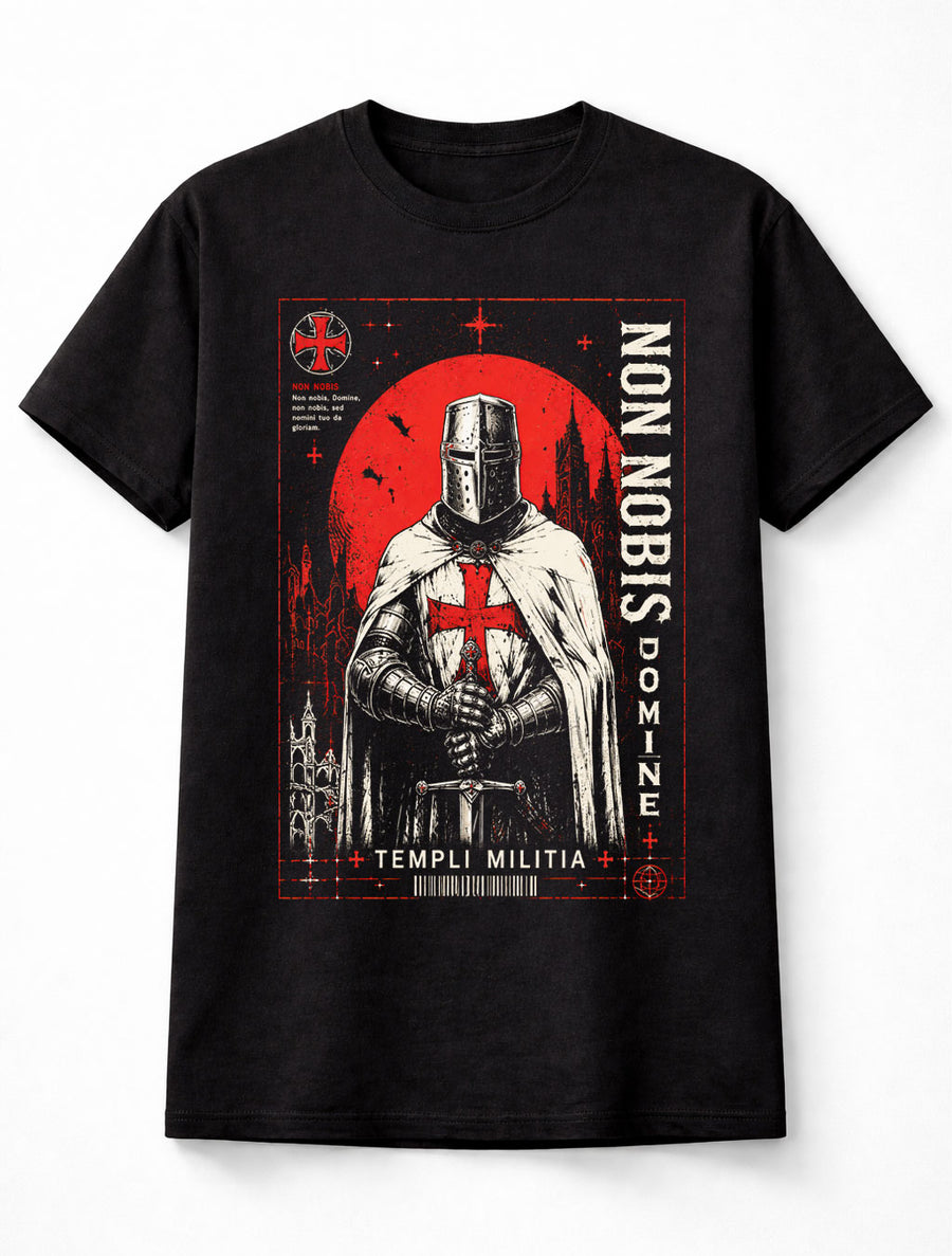 Non Nobis Domine Knights Templar Crusader Medieval Knight Unisex T-Shirt
