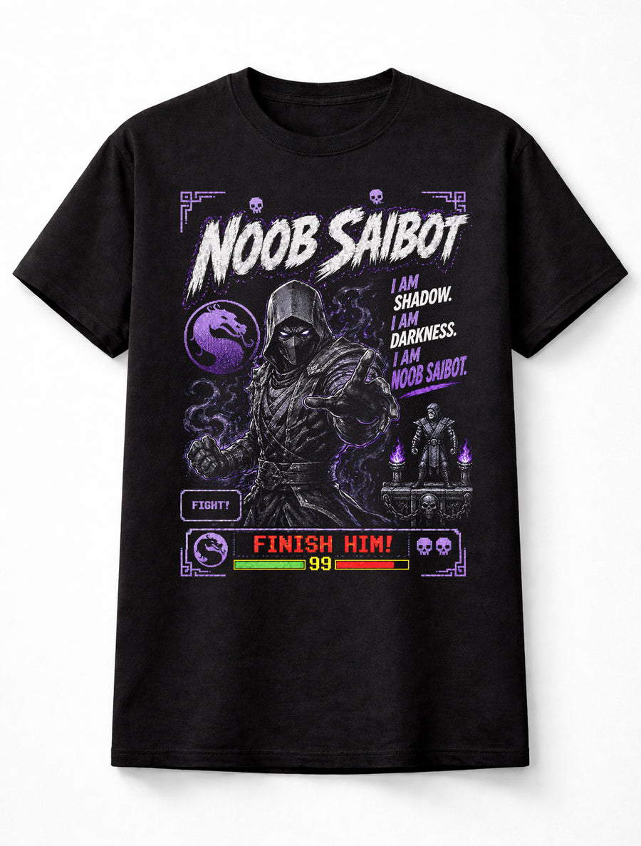 Mortal Kombat Noob Saibot Retro Arcade Fighter Unisex T-Shirt