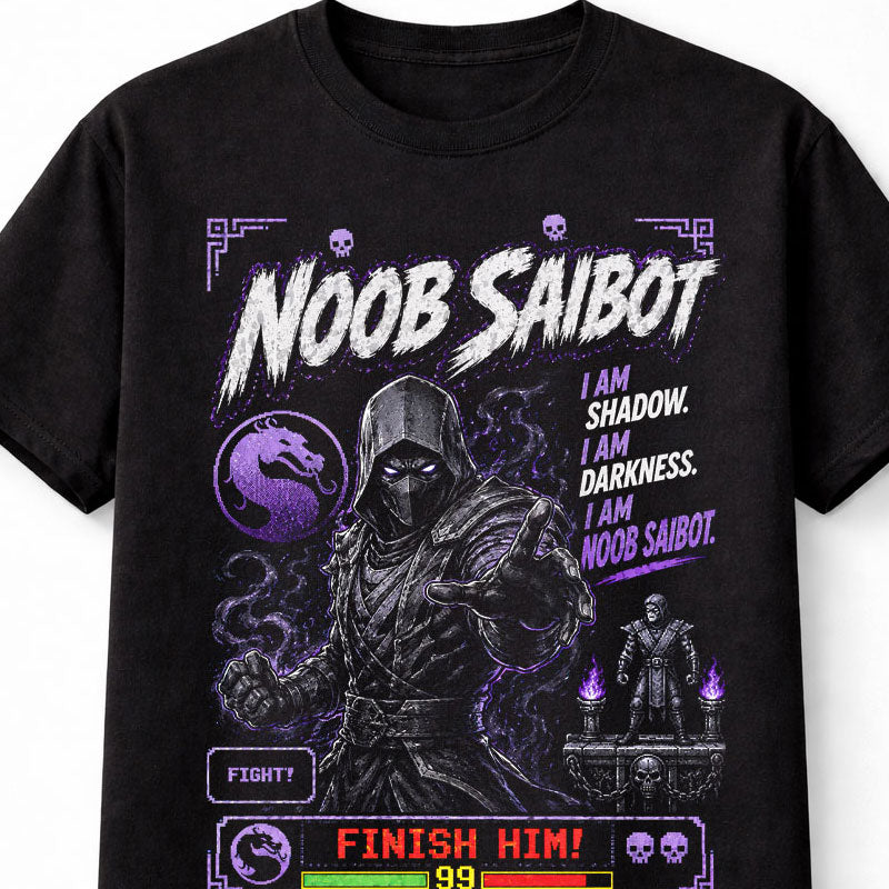 Mortal Kombat Noob Saibot Retro Arcade Fighter Unisex T-Shirt