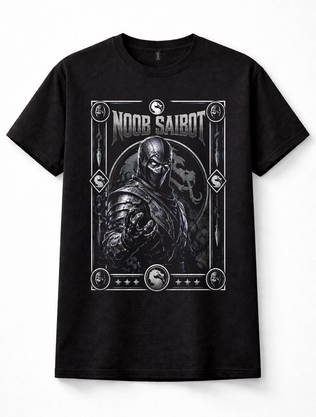 Mortal Kombat Noob Saibot Ninja Fighting Game Retro Black Unisex T-Shirt